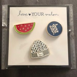 Love Your Melon pins
